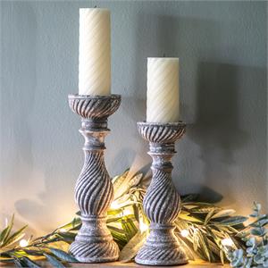 Gallery Direct Amesbury Candlestick Aged Large